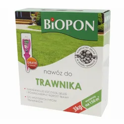 
                  BIOPON Nawóz do trawnika granulowany 3kg 1047